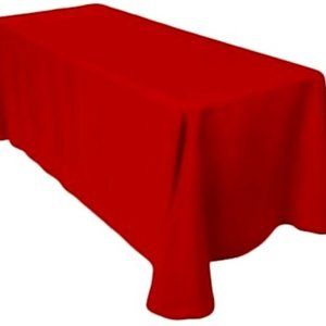 CRAFT And Party 90 X 132 Rectangular Polyester Table Cloth